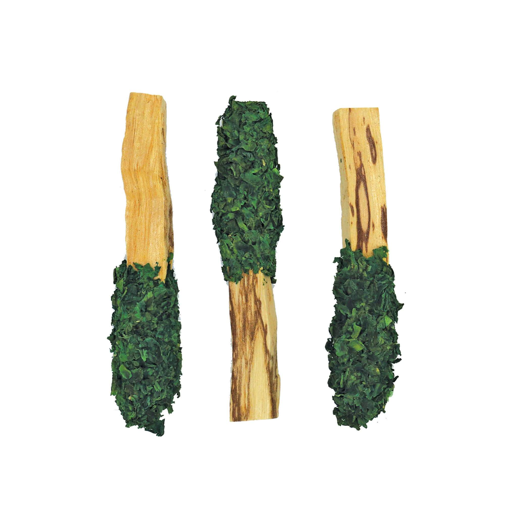 Palo Santo Pops: Smudge sticks made of Palo Santo wood and herbs, perfect for therapeutic incense and cleansing rituals.
