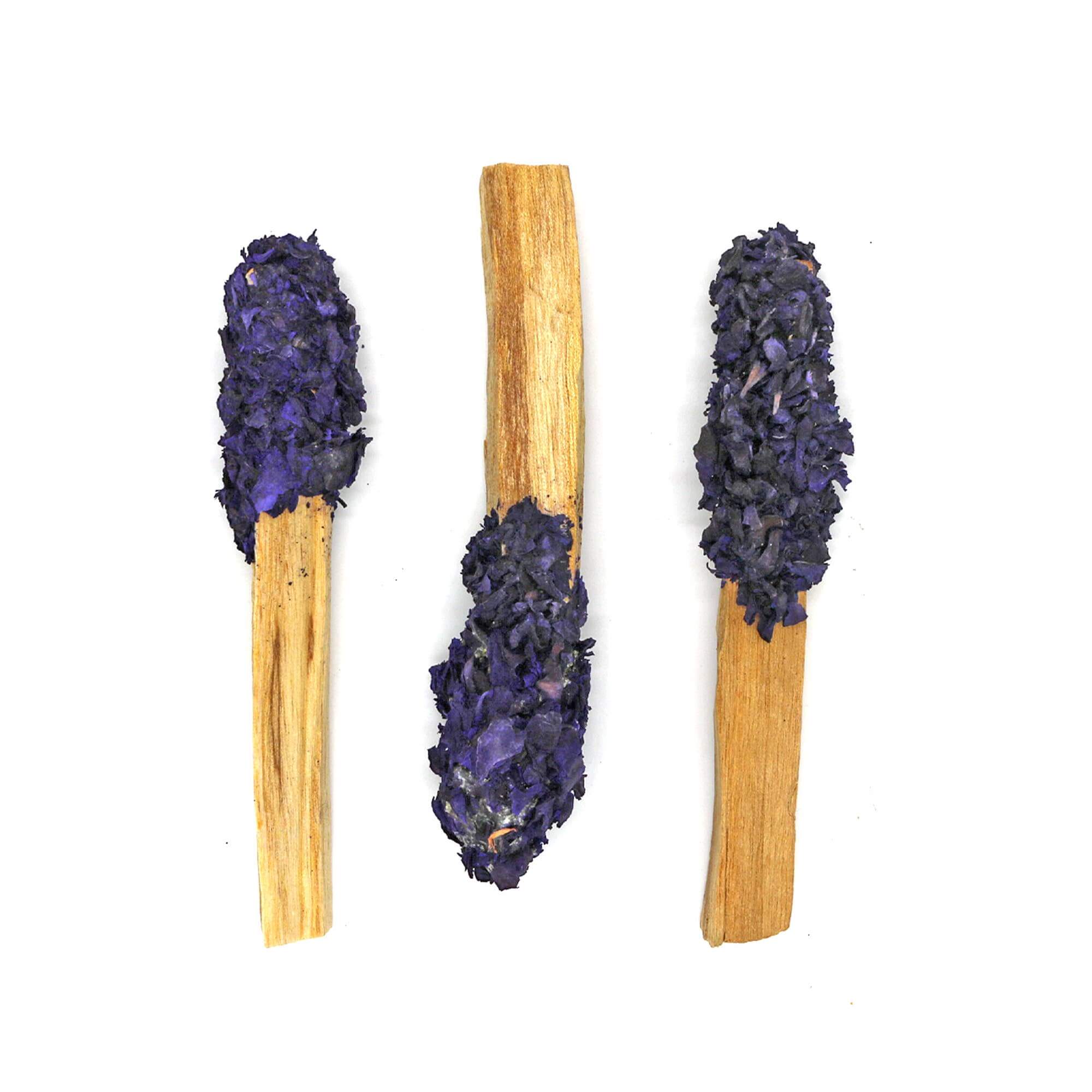 Palo Santo Pops with herbs and resins, offering therapeutic benefits and unique aroma for smudging.