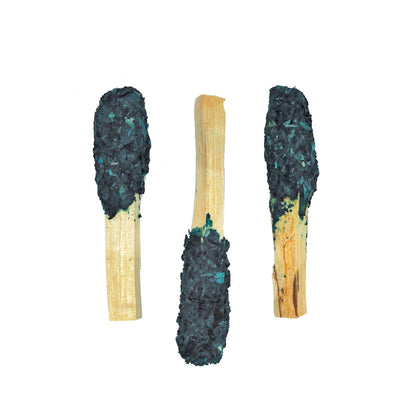 Palo Santo Pops, natural smudge sticks infused with herbs, perfect for therapeutic cleansing and meditation.