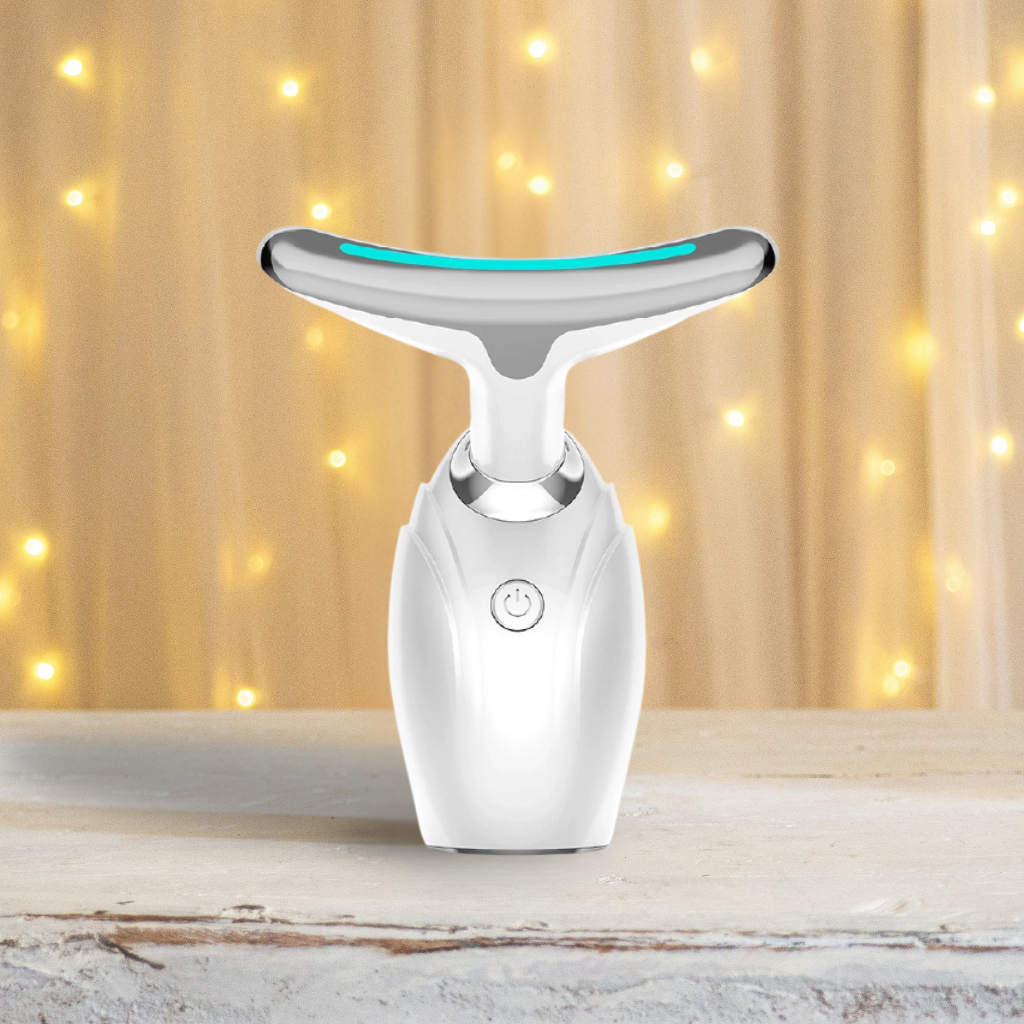 Neck &amp; Face Lifting LED Therapy Device