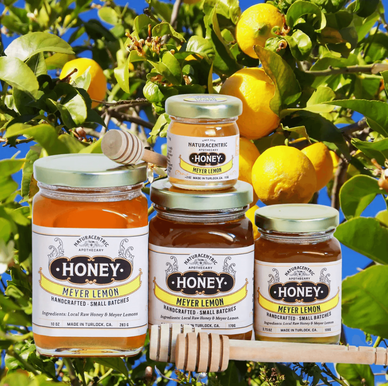 Herbal Infused Meyer Lemon Raw Honey